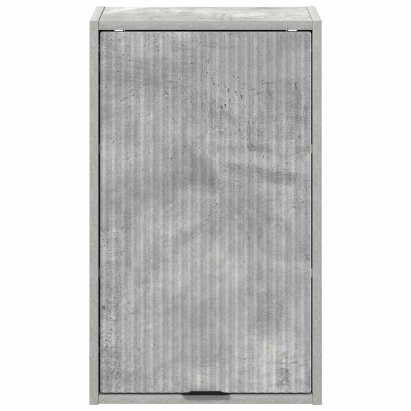 Wandmontierter Badezimmerschrank Beton Grau 39x23,5x65 cm