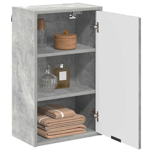 Wandmontierter Badezimmerschrank Beton Grau 39x23,5x65 cm