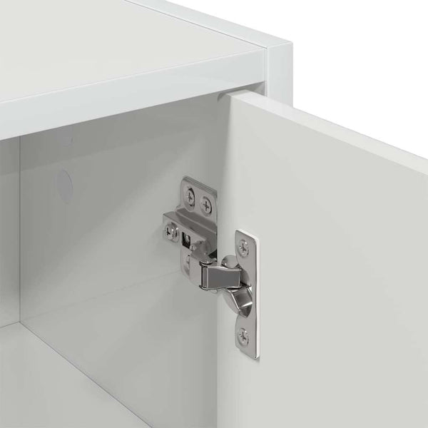 Hochglanz Badezimmerschrank Wandmontage Weiß
