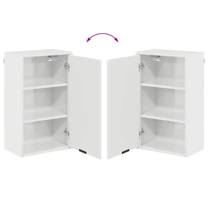 Hochglanz Badezimmerschrank Wandmontage Weiß