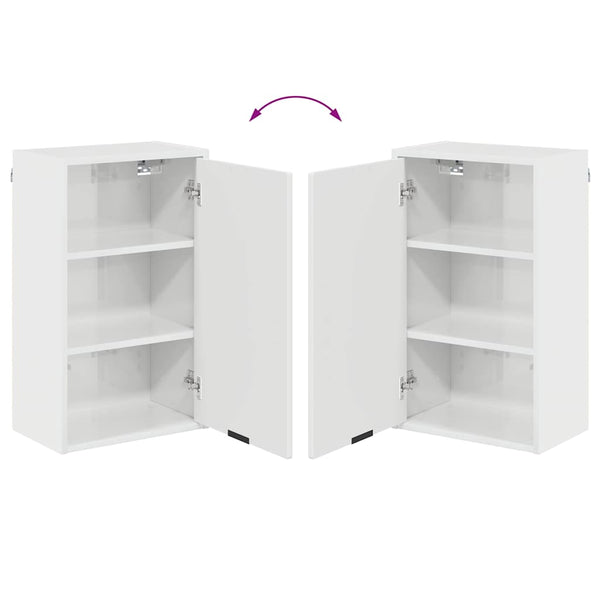 Hochglanz Badezimmerschrank Wandmontage Weiß