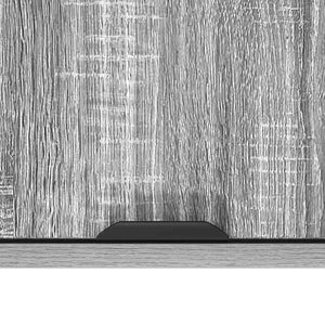 Grauer Badezimmerschrank zur Wandmontage, 39x23,5x65 cm