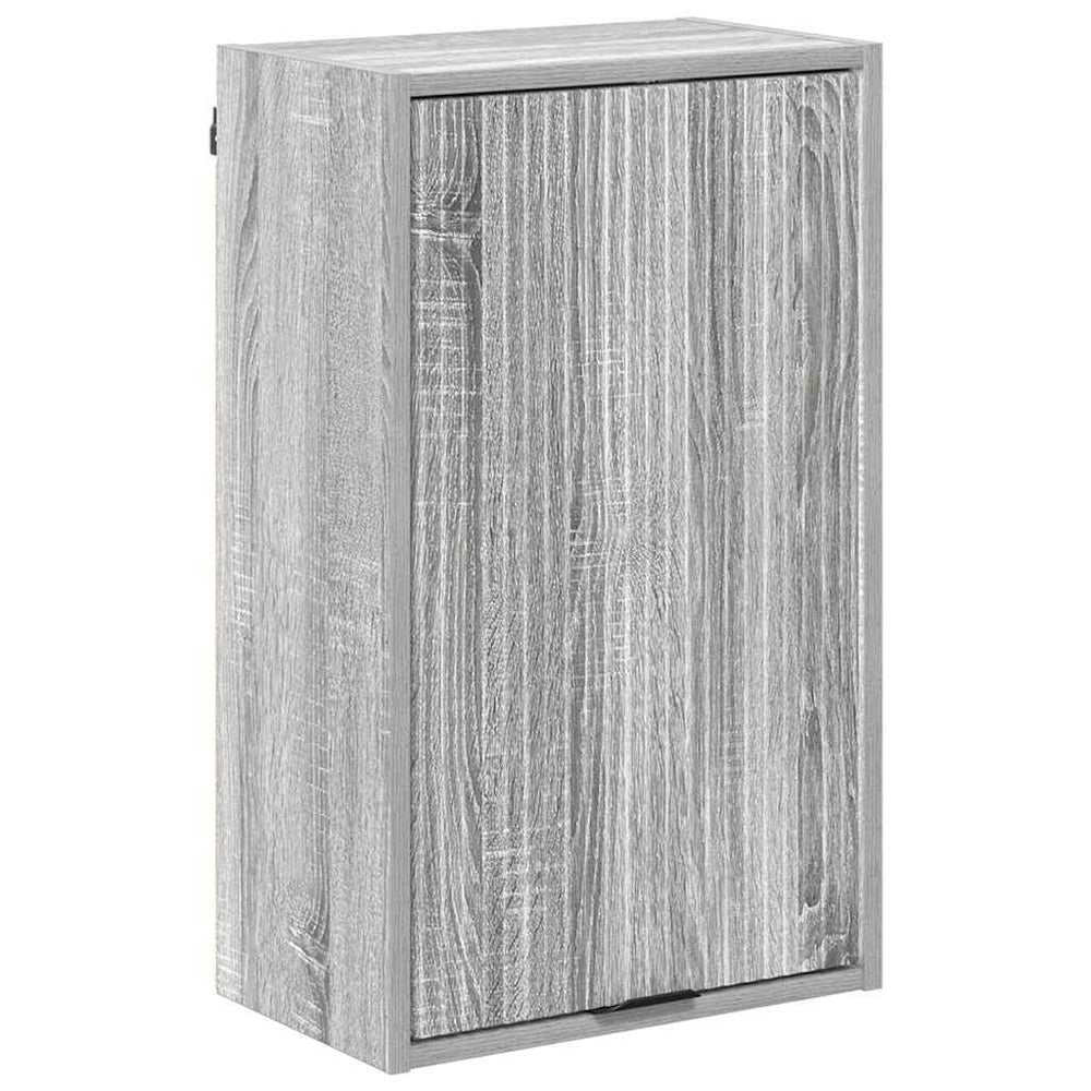 Grauer Badezimmerschrank zur Wandmontage, 39x23,5x65 cm