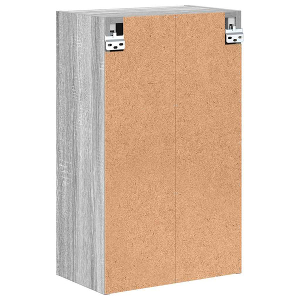 Grauer Badezimmerschrank zur Wandmontage, 39x23,5x65 cm
