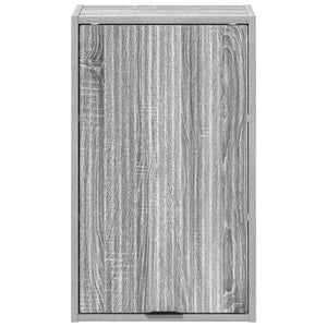 Grauer Badezimmerschrank zur Wandmontage, 39x23,5x65 cm