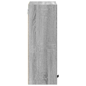 Grauer Badezimmerschrank zur Wandmontage, 39x23,5x65 cm