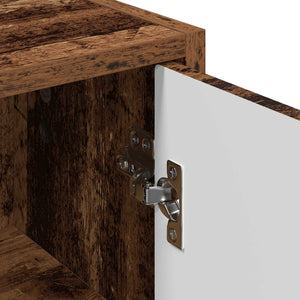 vidaXL Armoire de salle de bain murale en bois de récupération 39 x 23,5 x 65 cm