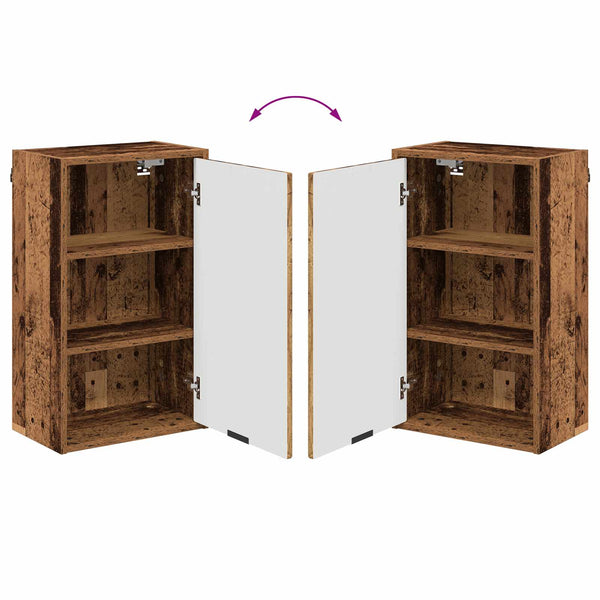 vidaXL Armoire de salle de bain murale en bois de récupération 39 x 23,5 x 65 cm