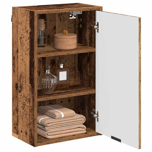 vidaXL Armoire de salle de bain murale en bois de récupération 39 x 23,5 x 65 cm