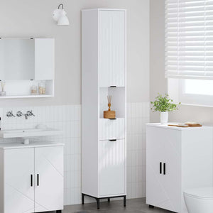 Badezimmerschrank Weiß mit Schubladen