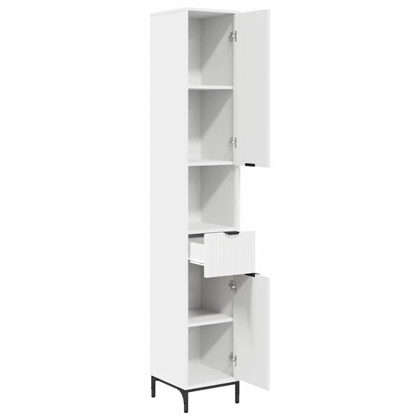 Badezimmerschrank Weiß mit Schubladen