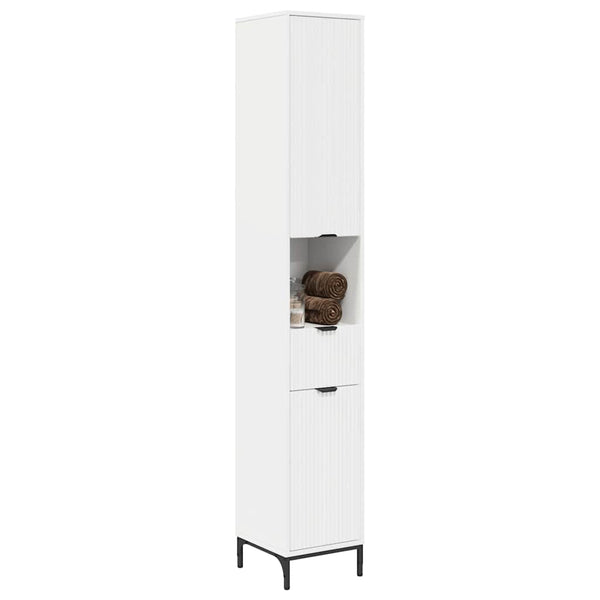 Badezimmerschrank Weiß mit Schubladen
