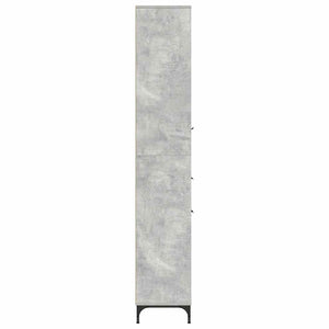 Badezimmerschrank Beton Grau 31,5x33x190cm