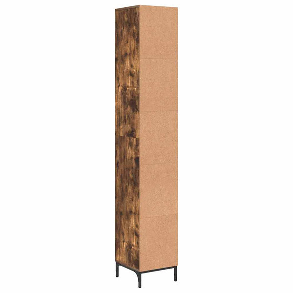 Badezimmerschrank Räuchereiche 31,5x33x190cm