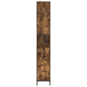 Badezimmerschrank Räuchereiche 31,5x33x190cm