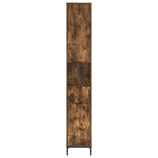 Badezimmerschrank Räuchereiche 31,5x33x190cm