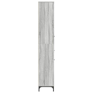 Badezimmerschrank Grau Sonoma 31,5x33x190cm
