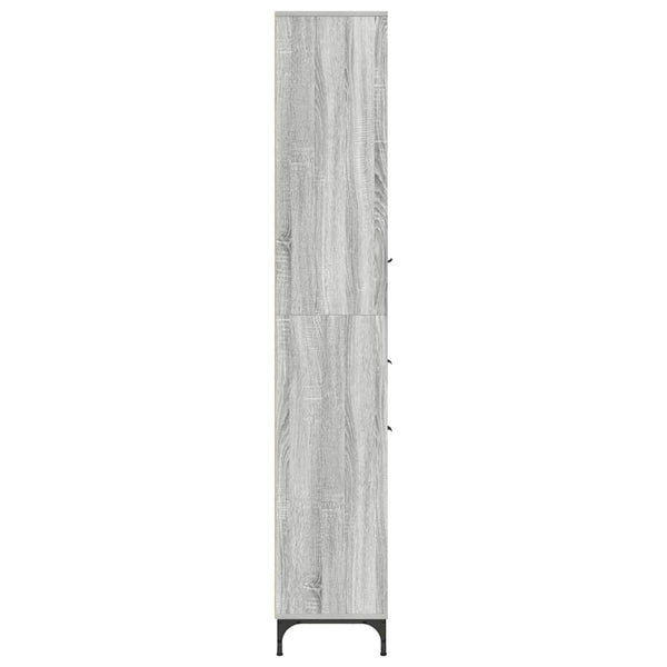 Badezimmerschrank Grau Sonoma 31,5x33x190cm