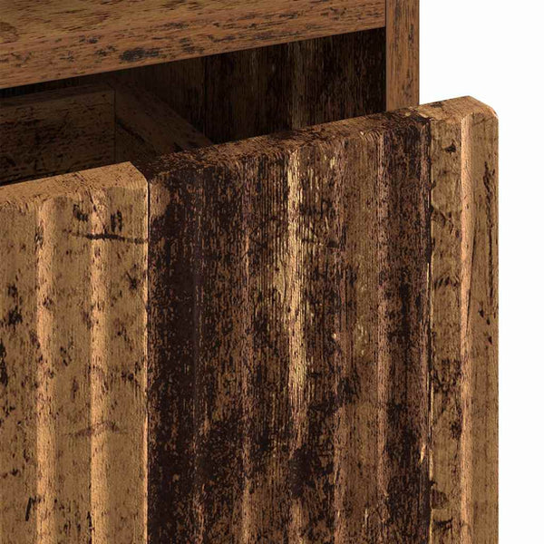 Badezimmerschrank Altholz mit Schubladen