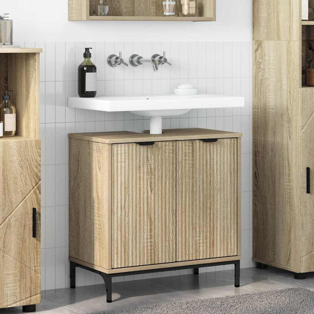 Waschbeckenschrank Sonoma-Eiche 60,5 cm
