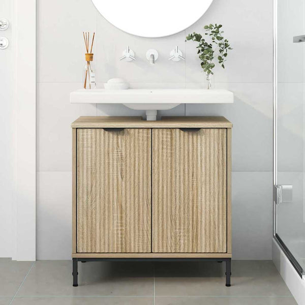 Waschbeckenschrank Sonoma-Eiche 60,5 cm