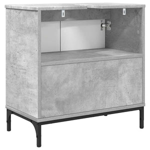 Waschbeckenschrank Beton Grau 60 cm