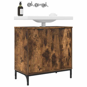 Waschbeckenschrank Geräucherte Eiche 60,5 cm