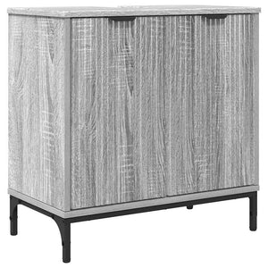 Waschbeckenschrank Grau Sonoma 60,5x33,5x61 cm