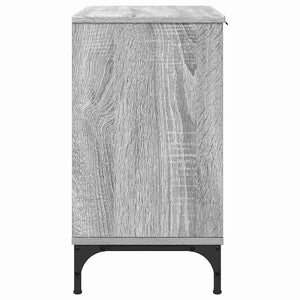 Waschbeckenschrank Grau Sonoma 60,5x33,5x61 cm