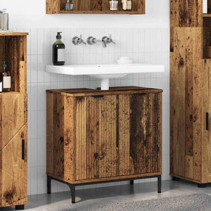 Waschbeckenschrank Altholz 60 cm