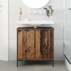 Waschbeckenschrank Altholz 60 cm