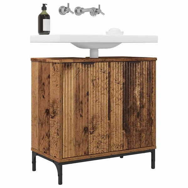 Waschbeckenschrank Altholz 60 cm