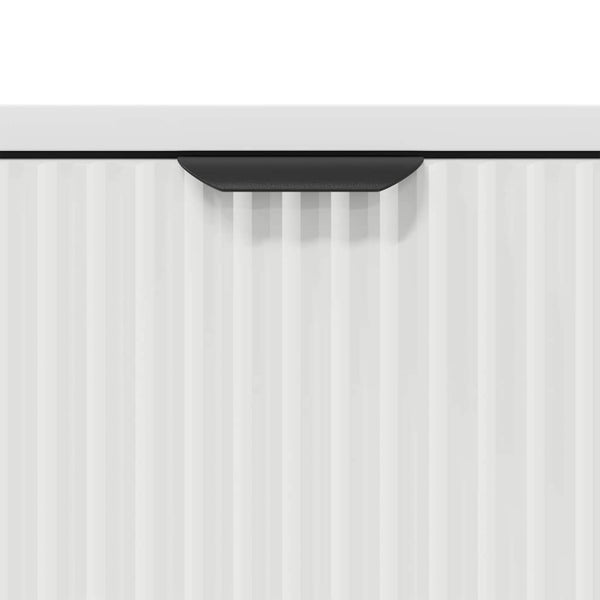 vidaXL Buffet avec tiroirs blanc 79,5 x 33 x 82 cm Bois d'ingénierie