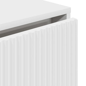 vidaXL Buffet avec tiroirs blanc 79,5 x 33 x 82 cm Bois d'ingénierie