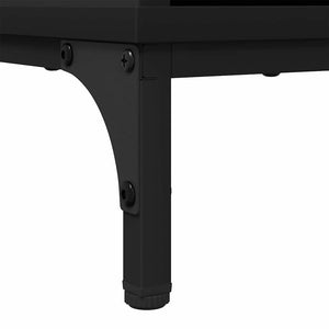 Schwarzes Sideboard 79,5 cm Holzwerkstoff
