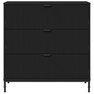 Schwarzes Sideboard 79,5 cm Holzwerkstoff