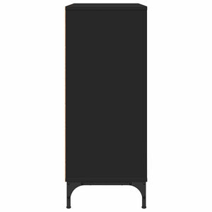 Schwarzes Sideboard 79,5 cm Holzwerkstoff