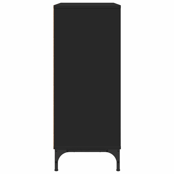 Schwarzes Sideboard 79,5 cm Holzwerkstoff