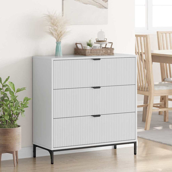 Sideboard Weiß Hochglanz 79,5 cm