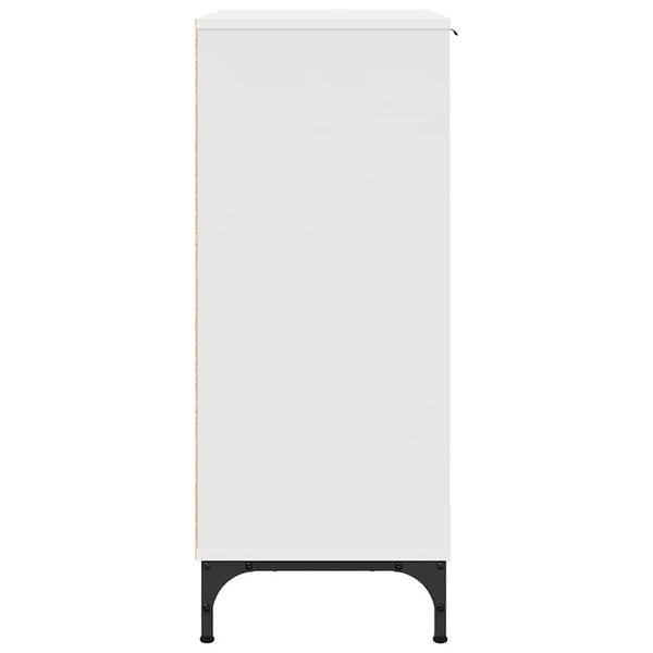 Weißes Sideboard mit Schubladen, 89,5 cm