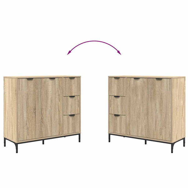 Sonoma Eiche Sideboard, 89,5 cm