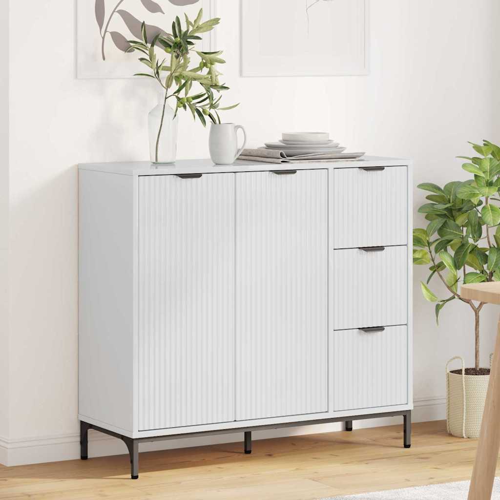 Hochglanz Weißes Sideboard 89,5 cm