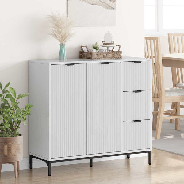 Hochglanz Weißes Sideboard 89,5 cm