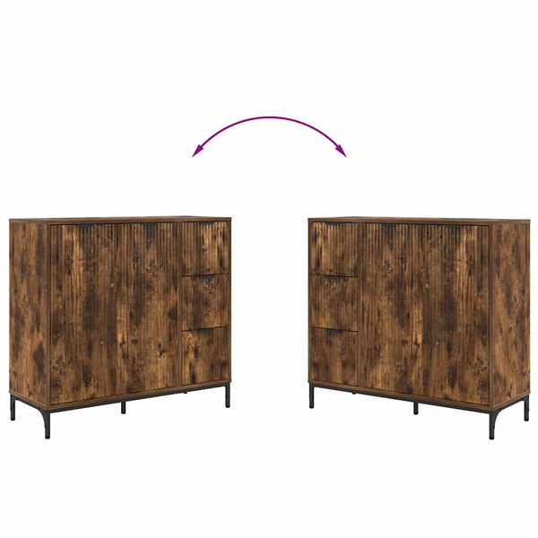 Sideboard Geräucherte Eiche 89,5 cm