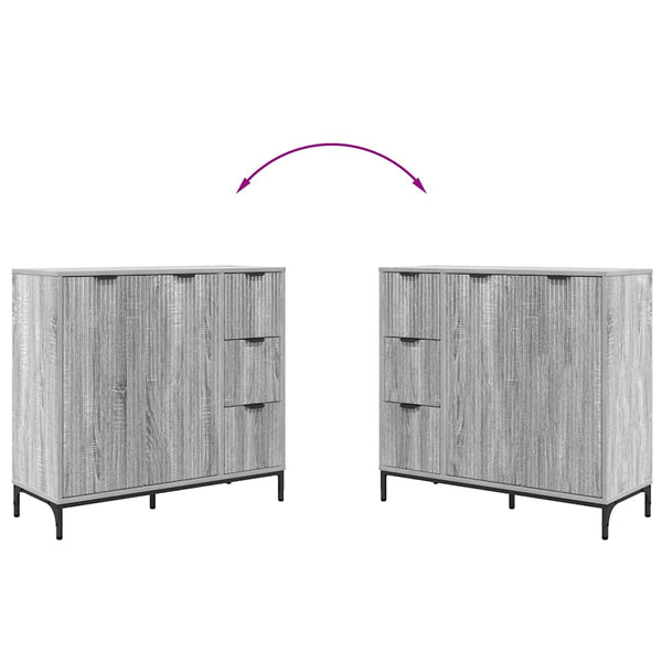 Sideboard Grau Sonoma 89,5 cm