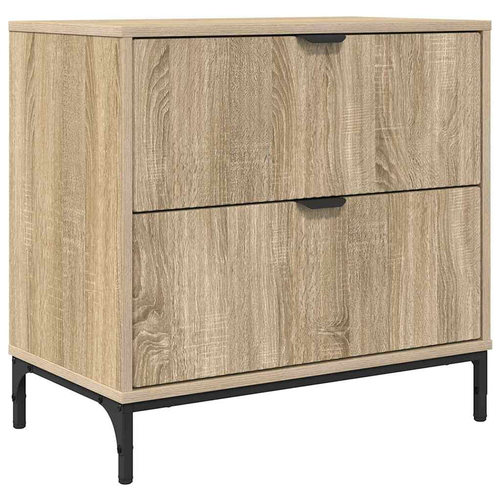 vidaXL Nightstand Sonoma Oak 63.5 x 36 x 61 cm Engineered Wood
