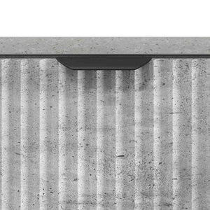 Betongrauer Nachttisch mit Schubladen