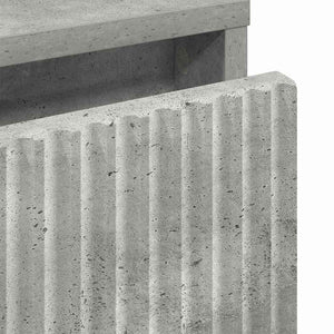 Betongrauer Nachttisch mit Schubladen