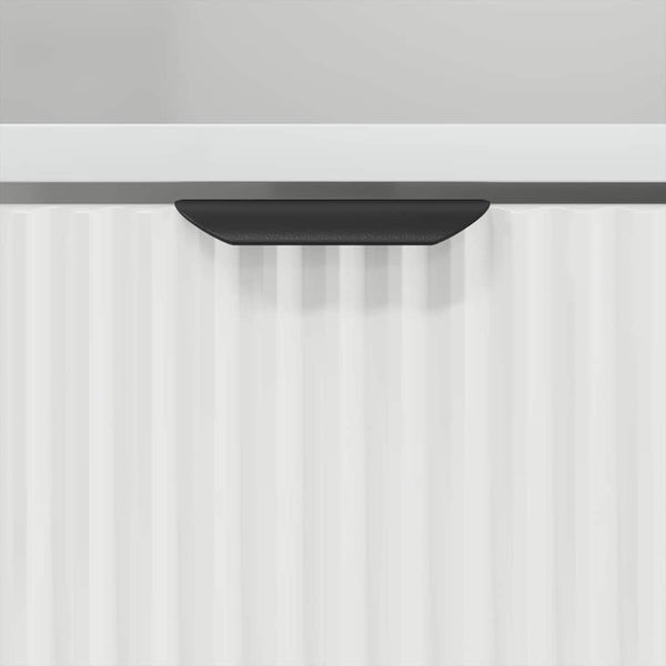 Weißer Nachttisch mit Schubladen
