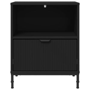 Nachttische 2er Set Schwarz Holz